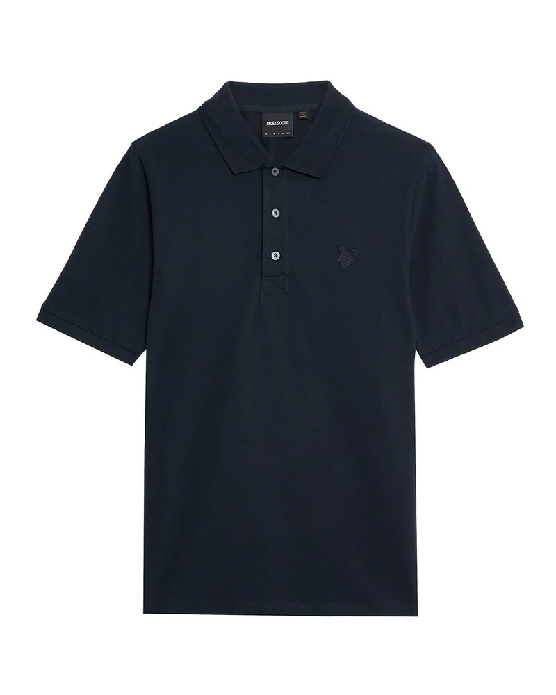 Lyle & Scott Herren-Poloshirt aus feinster Baumwolle | Dunkelblau
