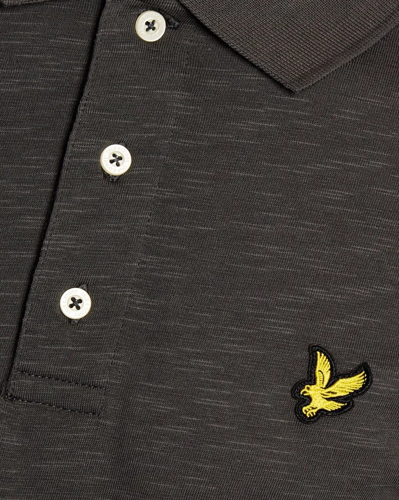 Lyle & Scott Herren-Polohemd aus feiner Baumwolle (Slub) | Gunmetal