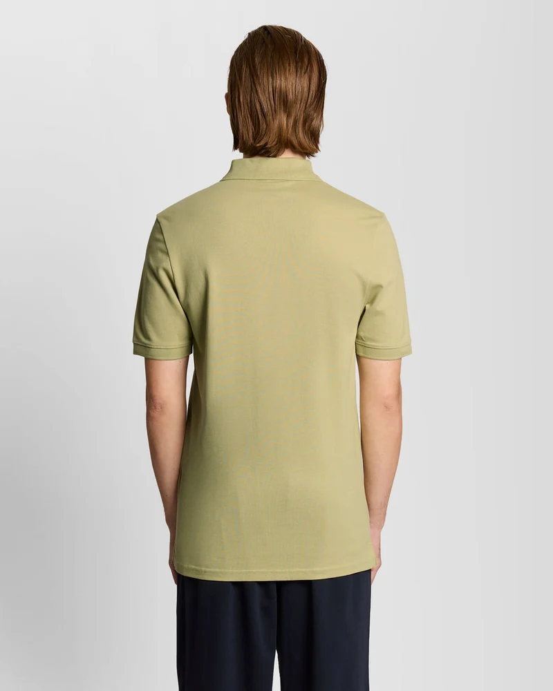 Lyle & Scott Herren-Poloshirt aus Baumwolle | Kräutergrün