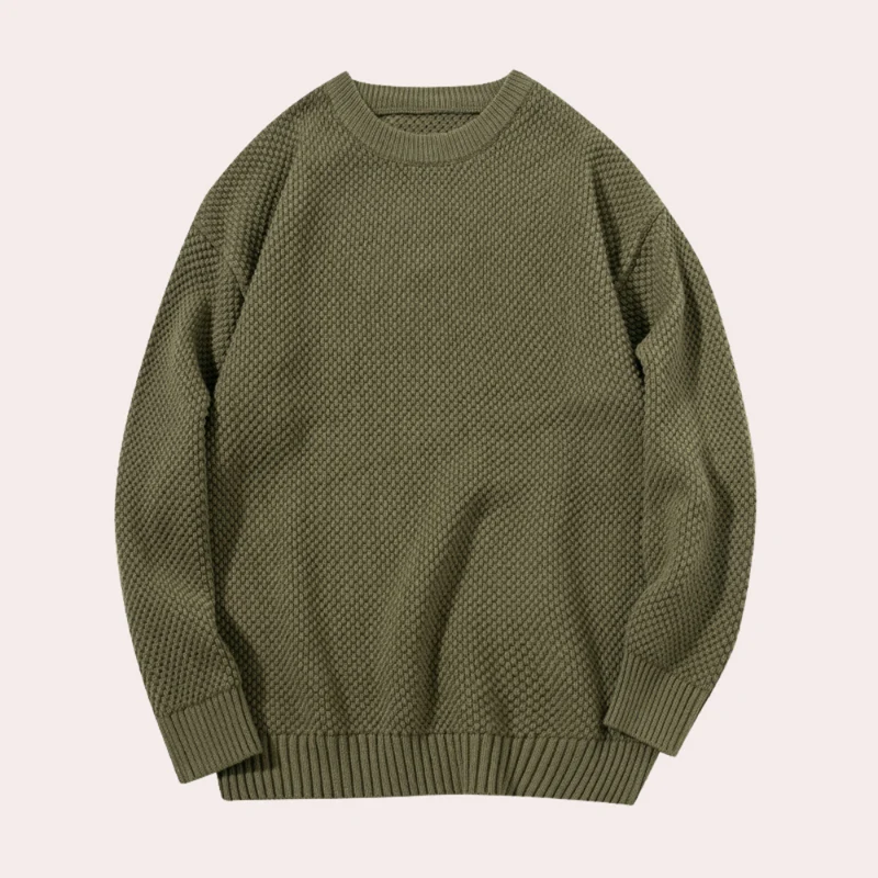 Trond - Lässiger Herren-Pullover mit Rundhalsausschnitt