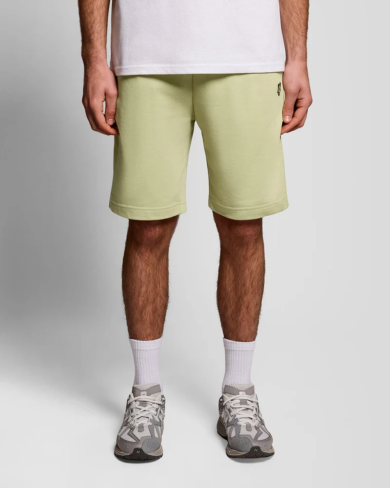 Lyle & Scott Herren-Baumwoll-Sweatshorts | Kräutergrün