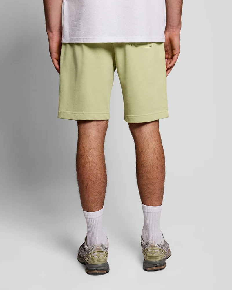 Lyle & Scott Herren-Baumwoll-Sweatshorts | Kräutergrün