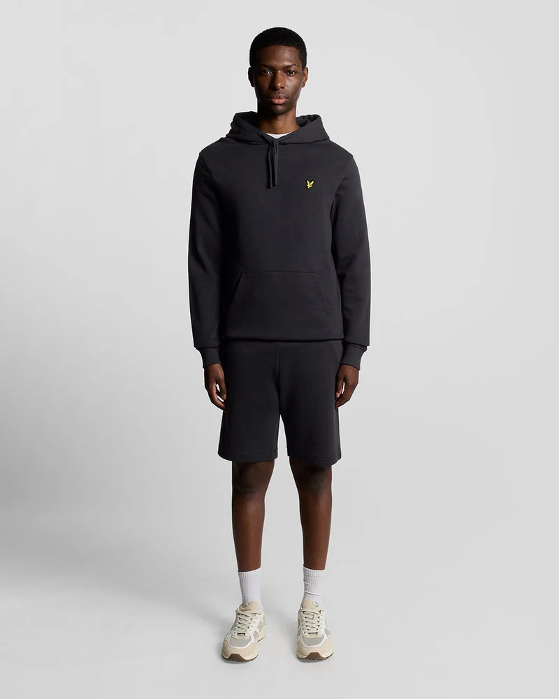 Lyle & Scott Herren-Hoodie aus Baumwolle mit Loopback-Muster | Dunkelblau