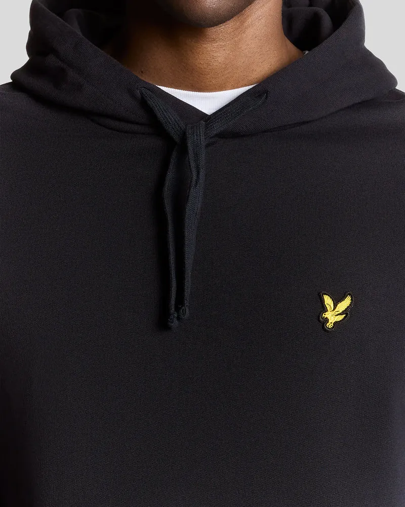 Lyle & Scott Herren-Hoodie aus Baumwolle mit Loopback-Muster | Dunkelblau