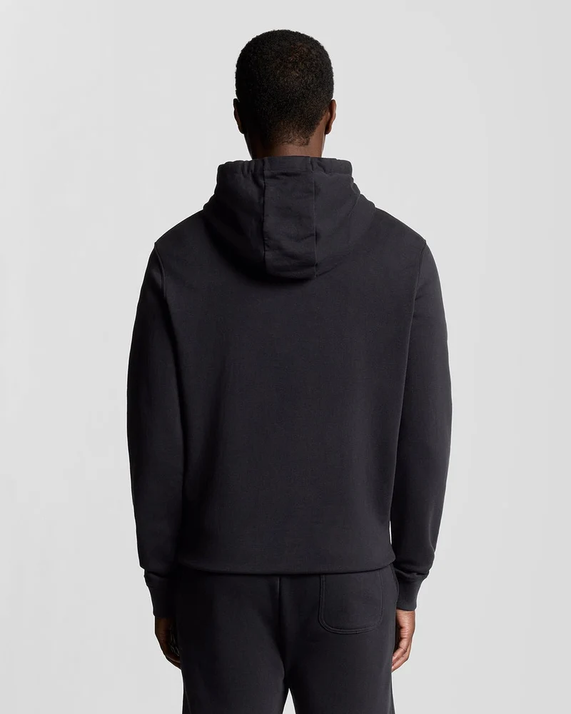 Lyle & Scott Herren-Hoodie aus Baumwolle mit Loopback-Muster | Dunkelblau