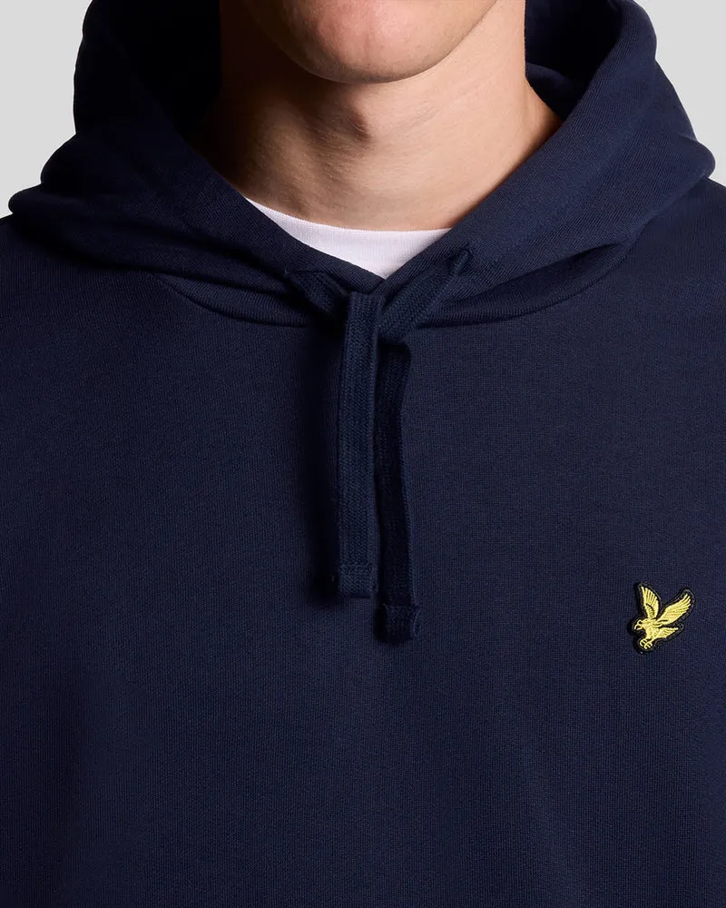 Lyle & Scott Herren-Hoodie aus Baumwolle mit Loopback-Muster | Marineblau