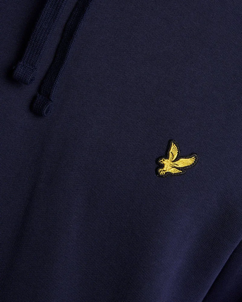 Lyle & Scott Herren-Hoodie aus Baumwolle mit Loopback-Muster | Marineblau