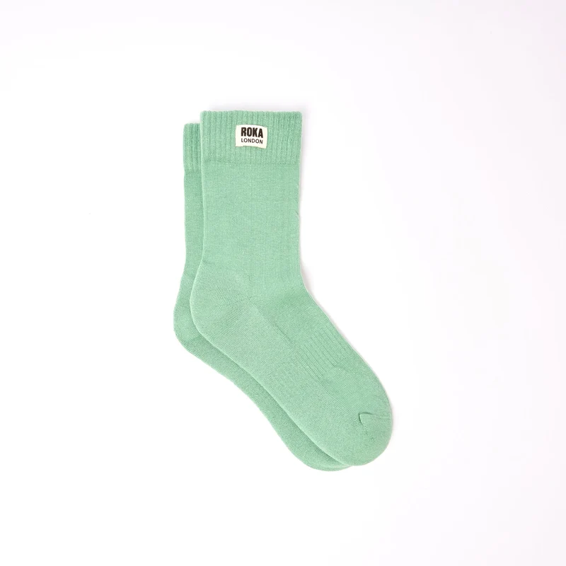 ROKA Wimbledon Bio-Baumwollsocken | Matcha