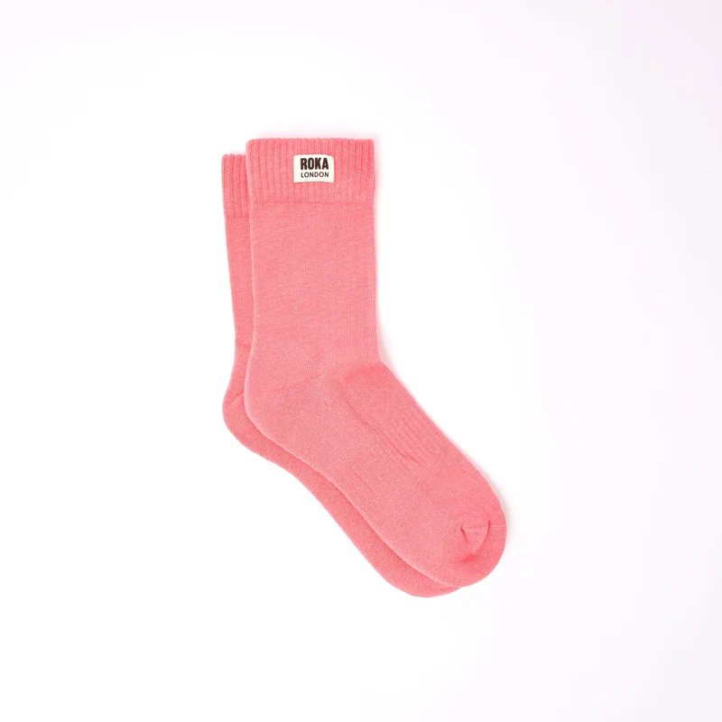 ROKA Wimbledon Bio-Baumwollsocken | Koralle
