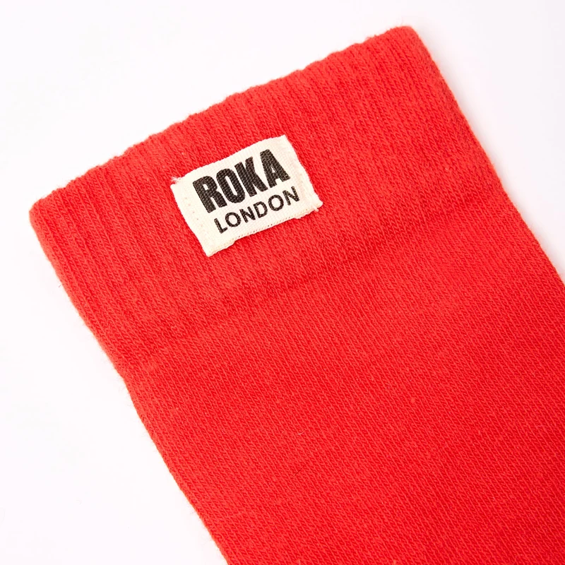 ROKA Wimbledon Bio-Baumwollsocken | Cranberry