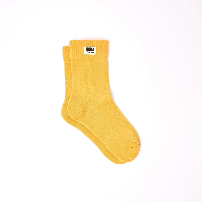ROKA Wimbledon Bio-Baumwollsocken | Mais