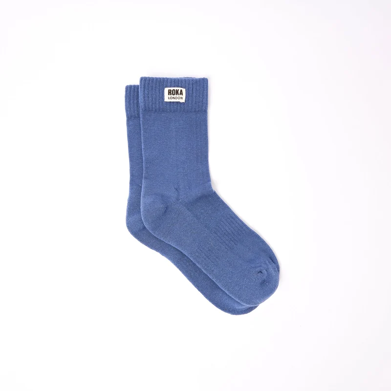 ROKA Wimbledon Bio-Baumwollsocken | Küstenblau