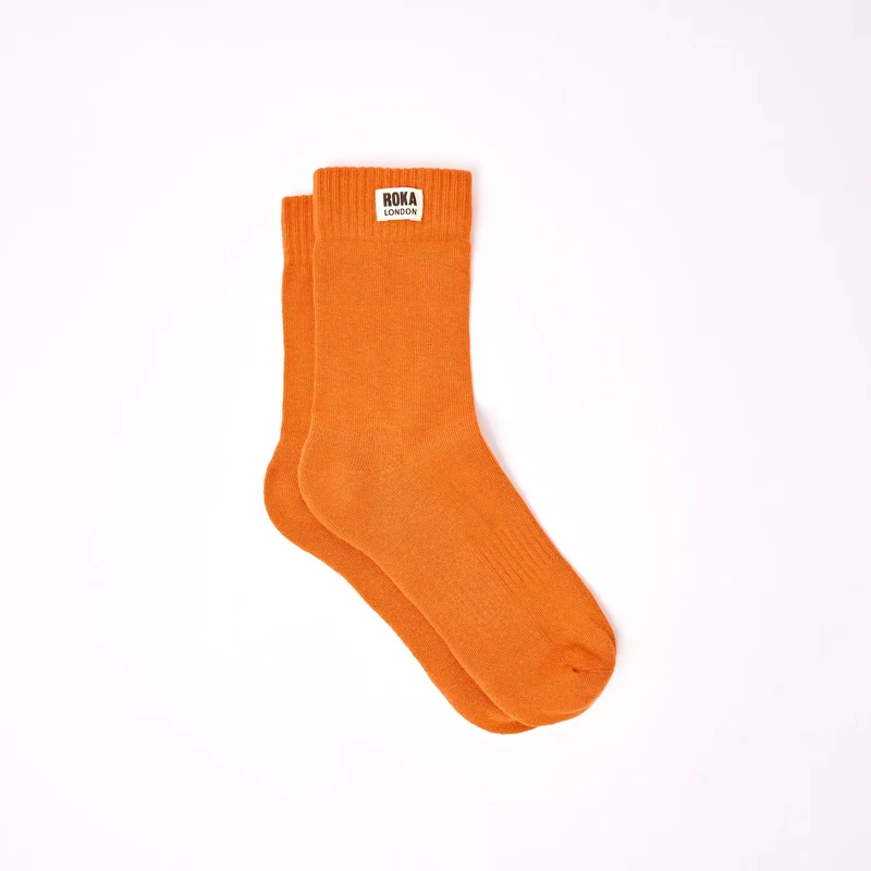 ROKA Wimbledon Bio-Baumwollsocken | Gebranntes Orange