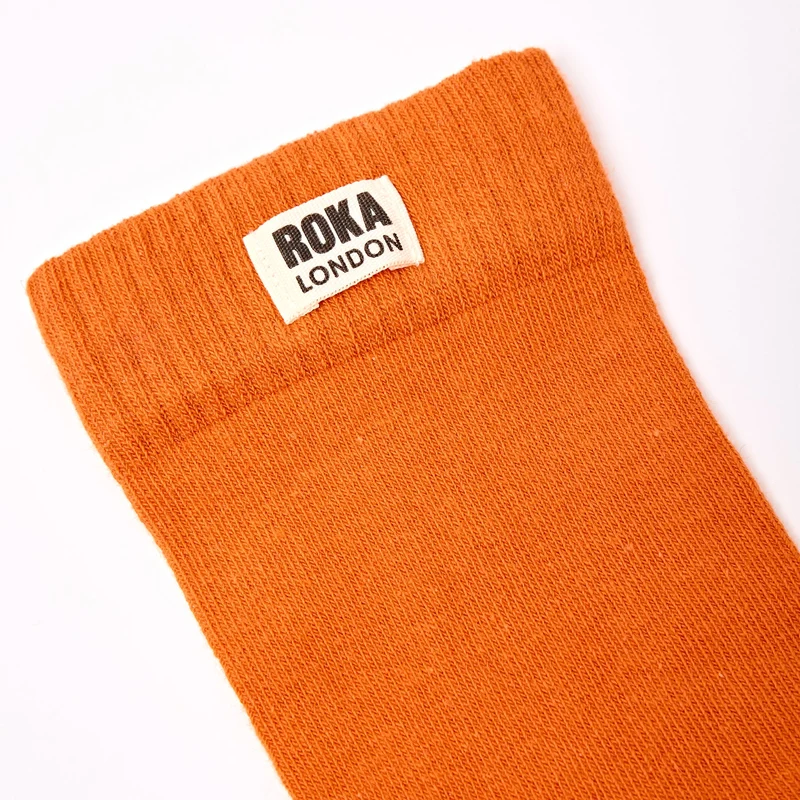 ROKA Wimbledon Bio-Baumwollsocken | Gebranntes Orange