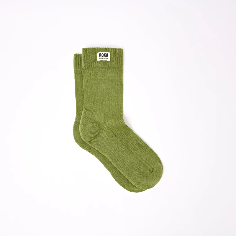 ROKA Wimbledon Bio-Baumwollsocken | Avocado