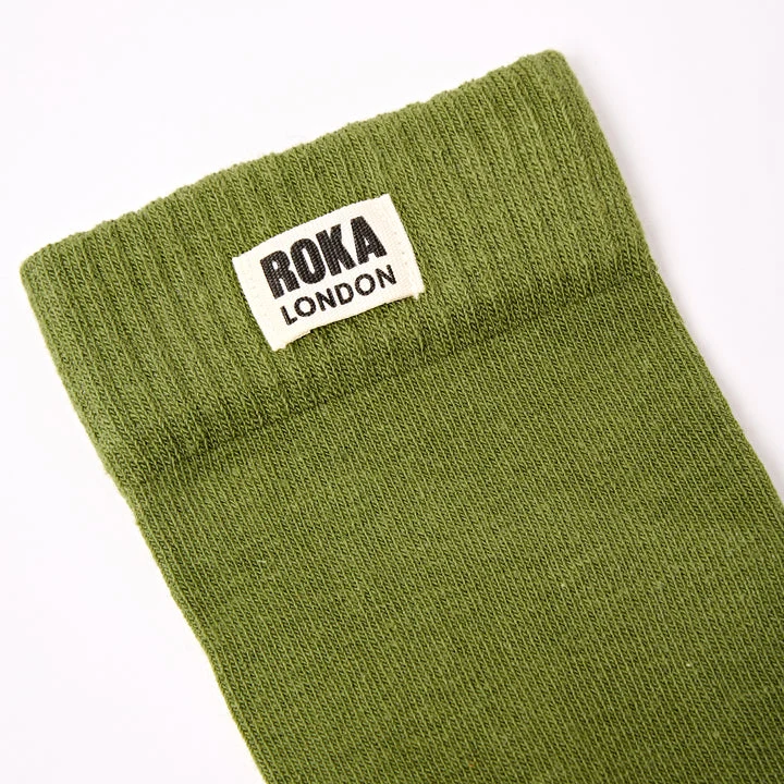 ROKA Wimbledon Bio-Baumwollsocken | Avocado