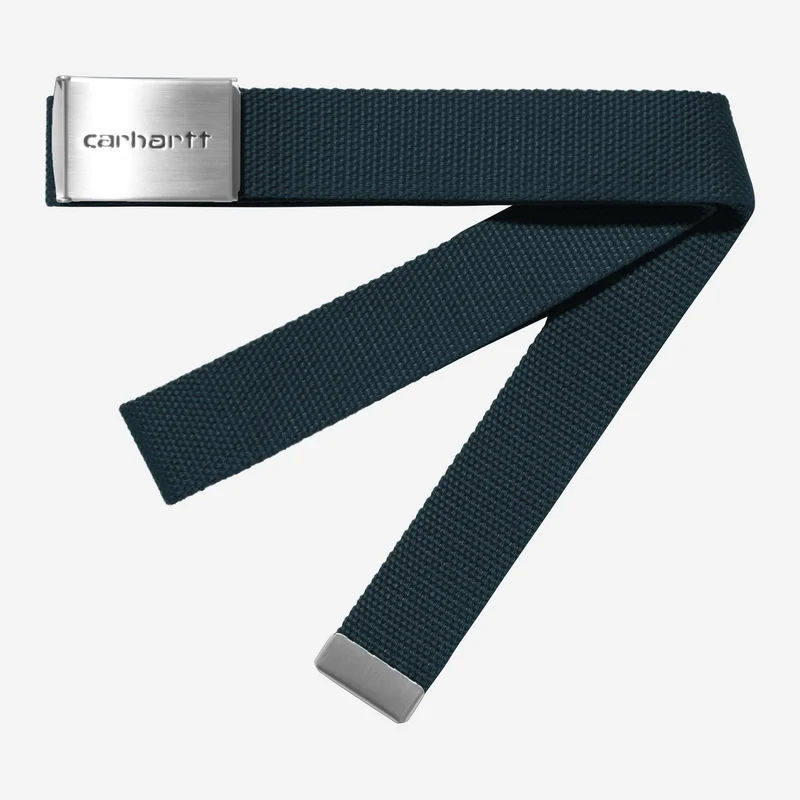 Carhartt WIP Herren-Chrom-Clipgürtel | Tiefsee-Lagune