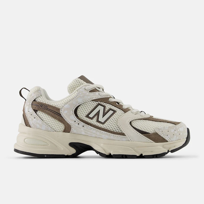 New Balance Unisex-Sneaker 530 mit Sprenkeln | Weiß/Braun