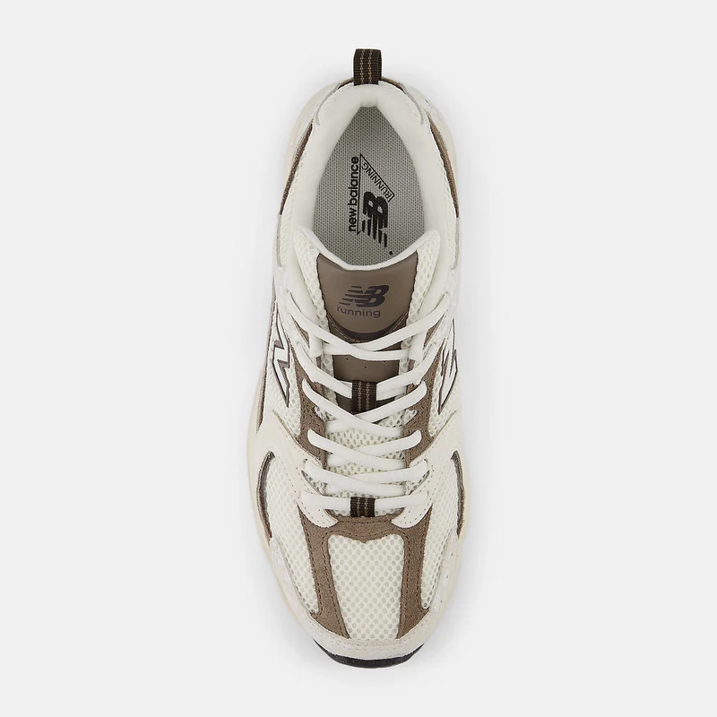 New Balance Unisex-Sneaker 530 mit Sprenkeln | Weiß/Braun