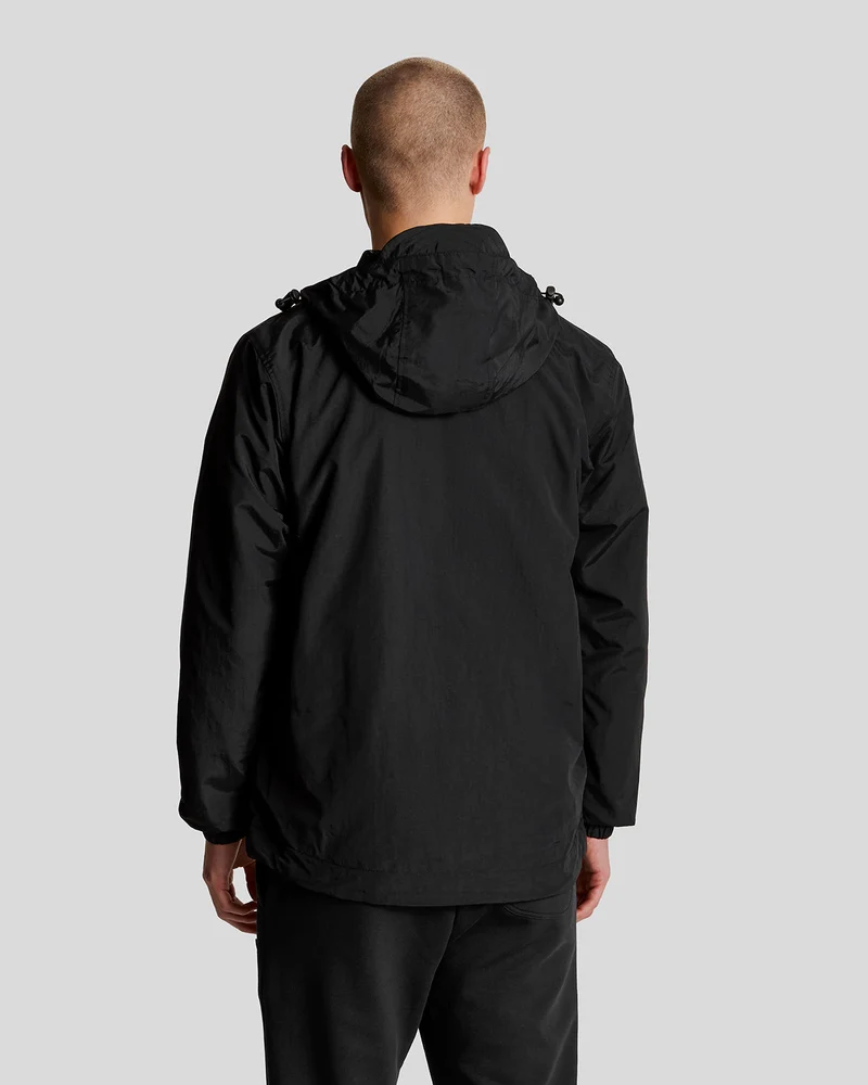 Lyle & Scott Herren-Kapuzenjacke, wasserabweisend | Tiefschwarz