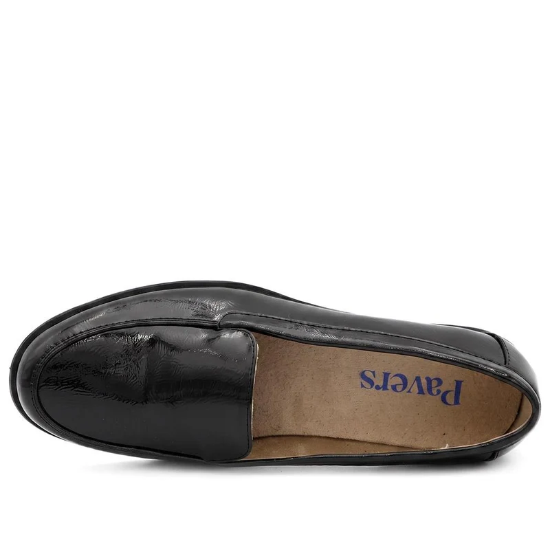 Smart Block Heel Loafers - WBINS44015 / 329 754 - Black Patent