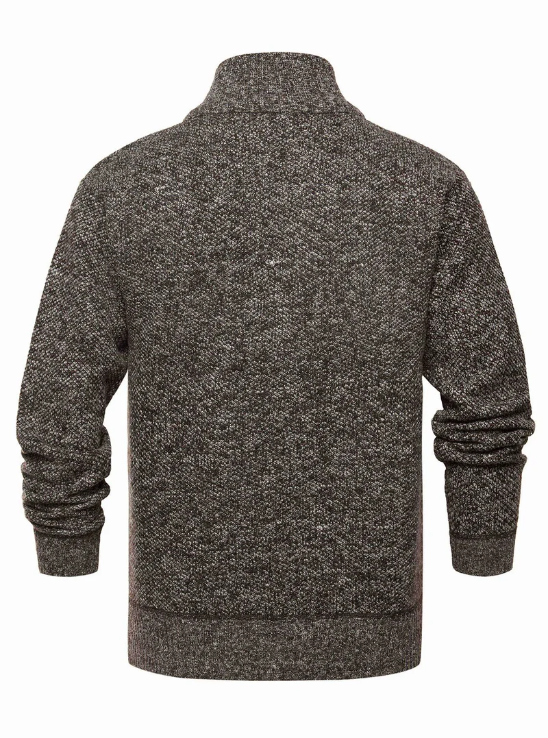 Strickjacke mit Reißverschluss und Stehkragen – Joshua