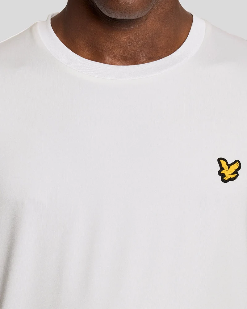 Lyle & Scott Herren-Sport-T-Shirt mit Ärmeldetails | Weiß