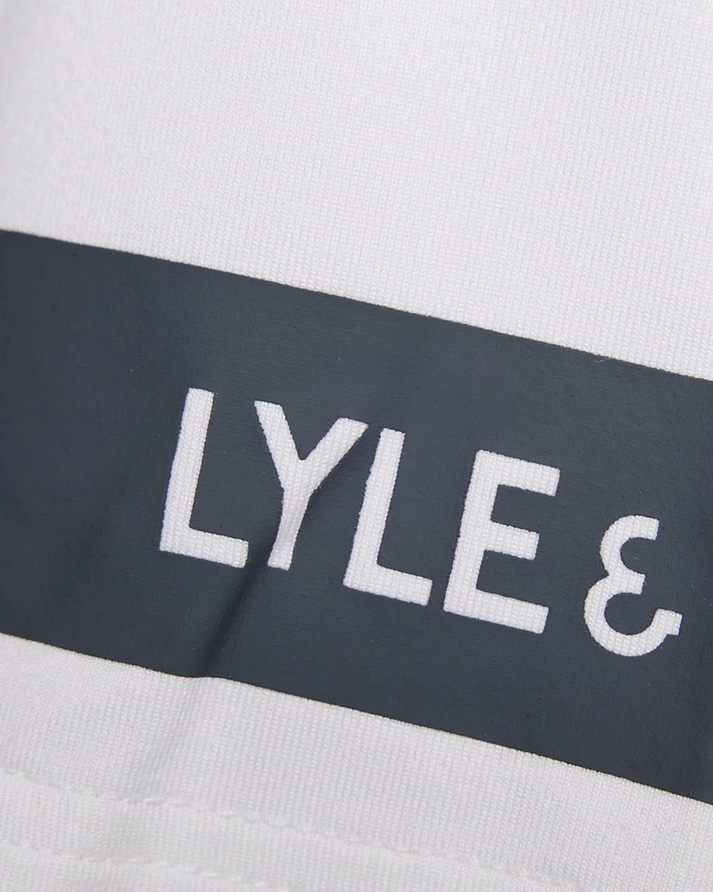 Lyle & Scott Herren-Sport-T-Shirt mit Ärmeldetails | Weiß