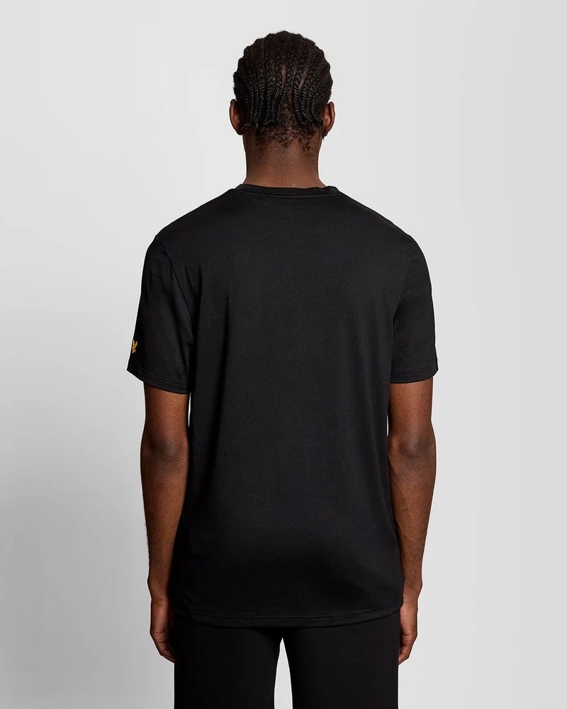 Lyle & Scott Herren-Sport-T-Shirt mit Brustlogo | Tiefschwarz