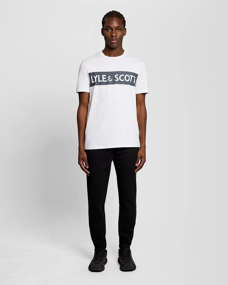 Lyle & Scott Herren-Sport-T-Shirt mit Brustlogo | Weiß