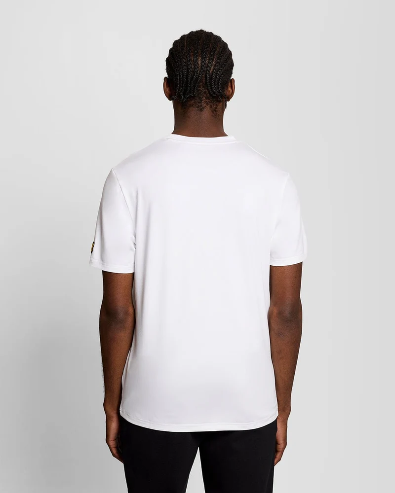Lyle & Scott Herren-Sport-T-Shirt mit Brustlogo | Weiß