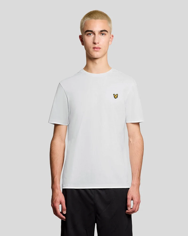 Lyle & Scott Herren-Sport-T-Shirt mit kurzen Ärmeln | Weiß