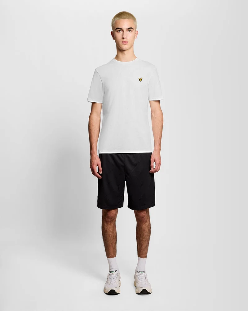 Lyle & Scott Herren-Sport-T-Shirt mit kurzen Ärmeln | Weiß