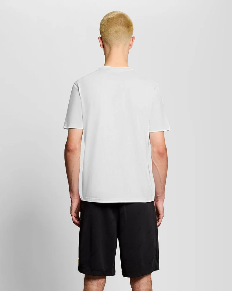 Lyle & Scott Herren-Sport-T-Shirt mit kurzen Ärmeln | Weiß