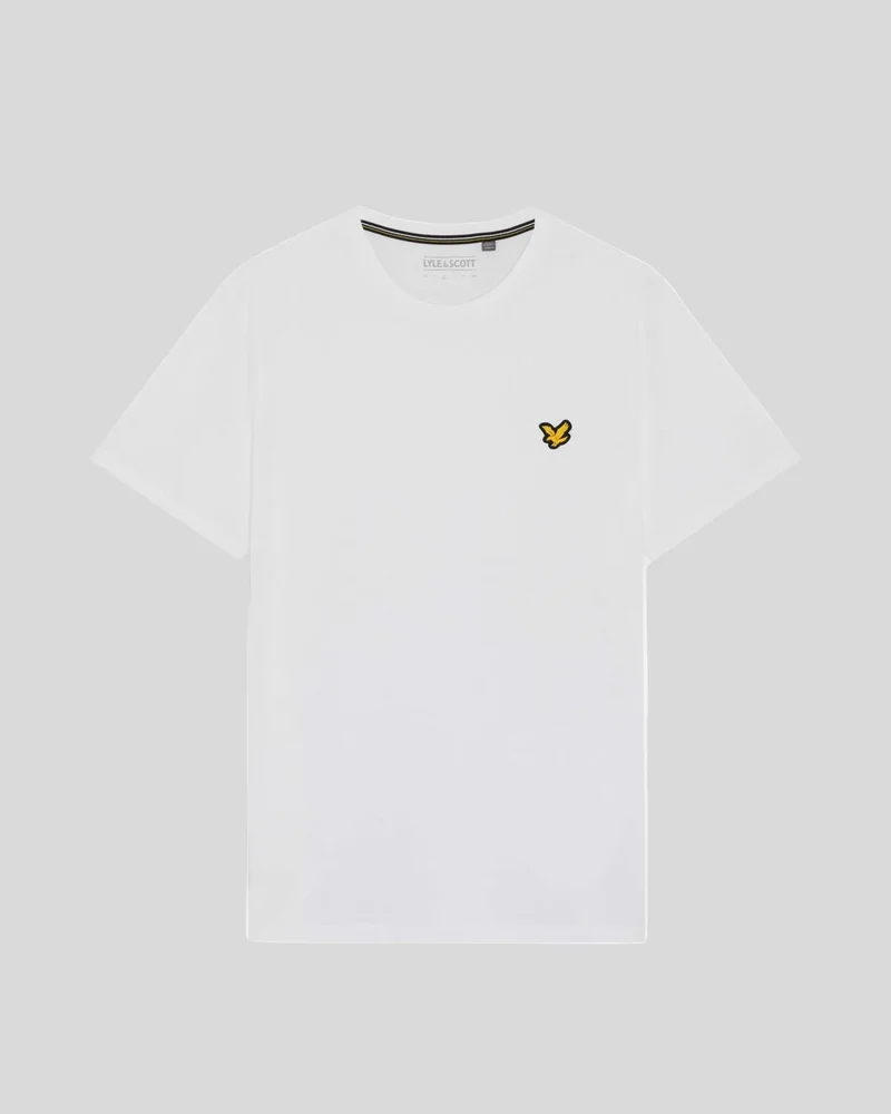 Lyle & Scott Herren-Sport-T-Shirt mit kurzen Ärmeln | Weiß