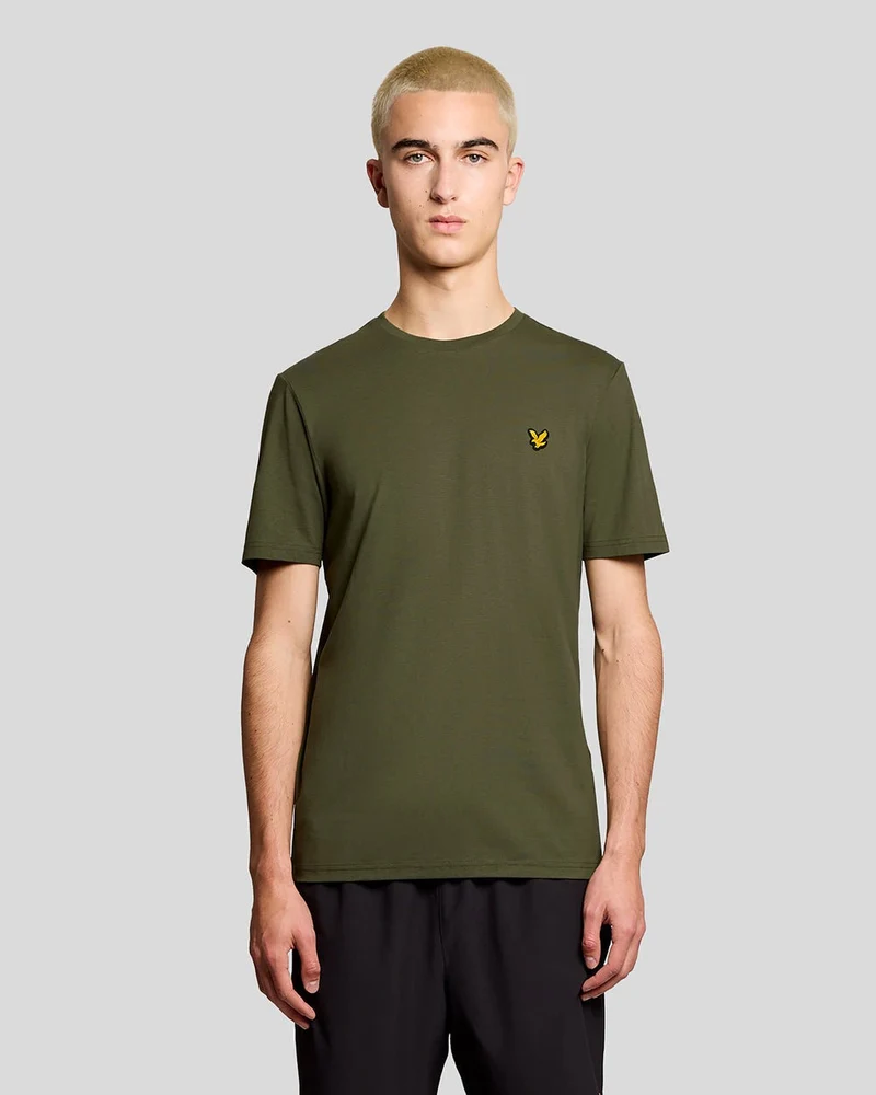 Lyle & Scott Herren-Sport-T-Shirt mit kurzen Ärmeln | Kaktusgrün