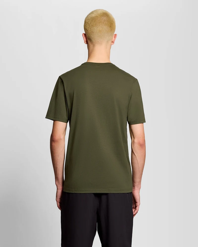 Lyle & Scott Herren-Sport-T-Shirt mit kurzen Ärmeln | Kaktusgrün