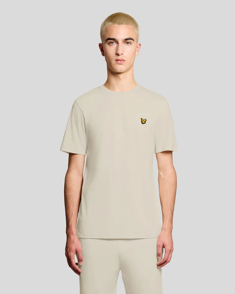 Lyle & Scott Herren-Sport-T-Shirt mit kurzen Ärmeln | Whitecap Grau