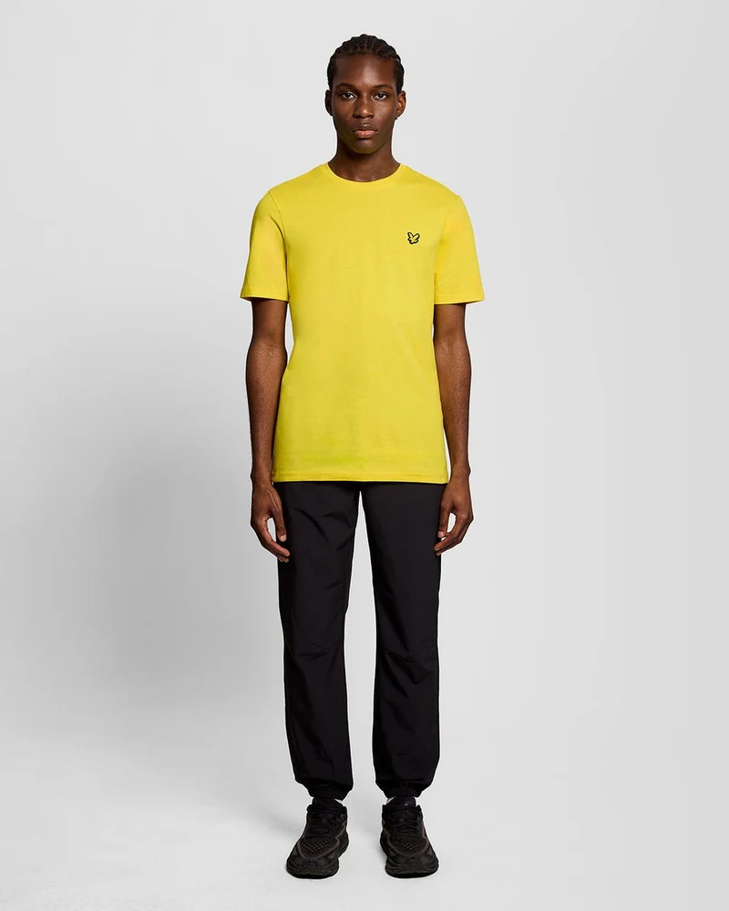 Lyle & Scott Herren-Sport-T-Shirt mit kurzen Ärmeln | Leuchtendes Gelb