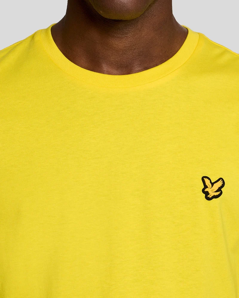 Lyle & Scott Herren-Sport-T-Shirt mit kurzen Ärmeln | Leuchtendes Gelb