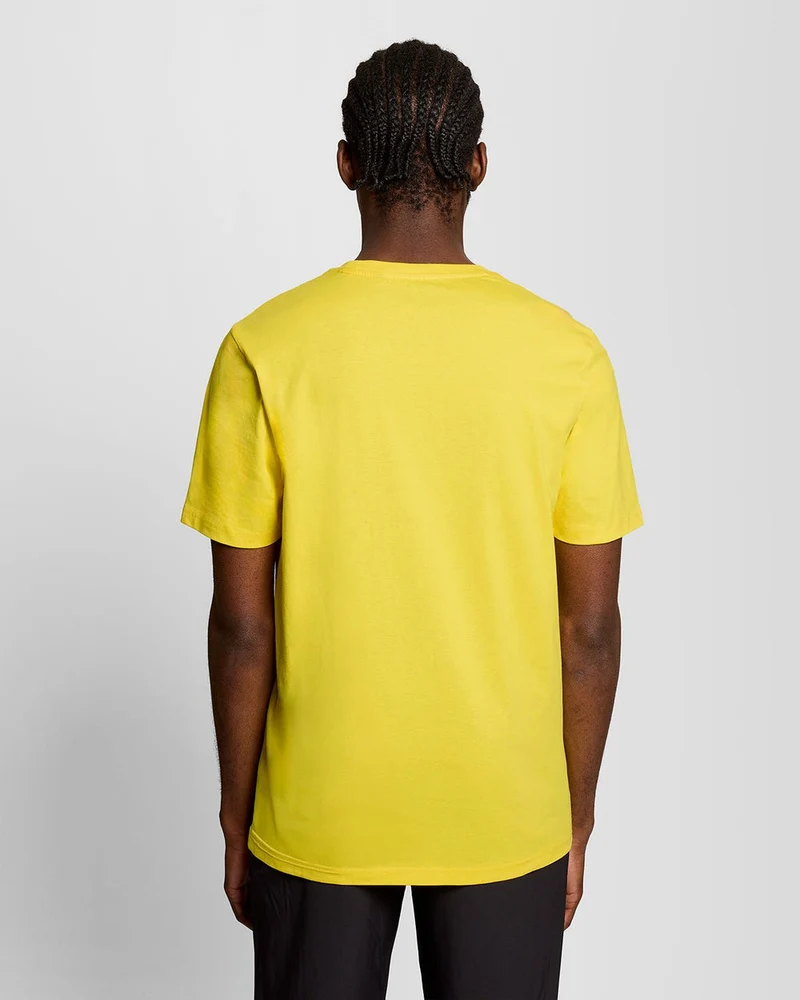 Lyle & Scott Herren-Sport-T-Shirt mit kurzen Ärmeln | Leuchtendes Gelb