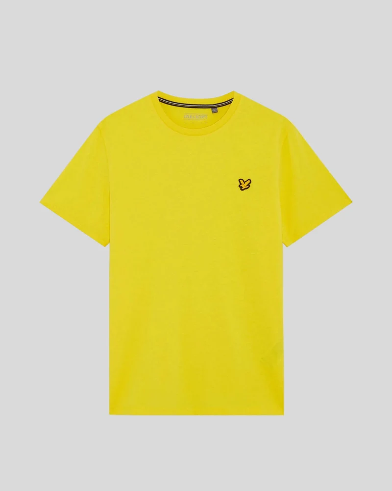 Lyle & Scott Herren-Sport-T-Shirt mit kurzen Ärmeln | Leuchtendes Gelb