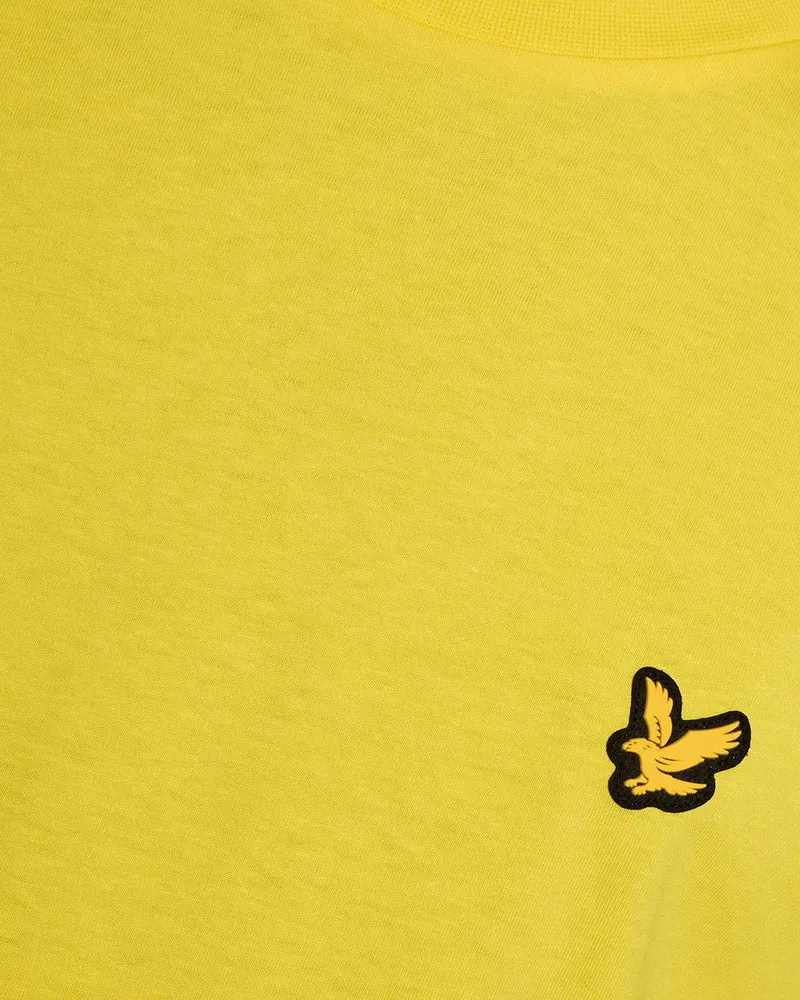 Lyle & Scott Herren-Sport-T-Shirt mit kurzen Ärmeln | Leuchtendes Gelb