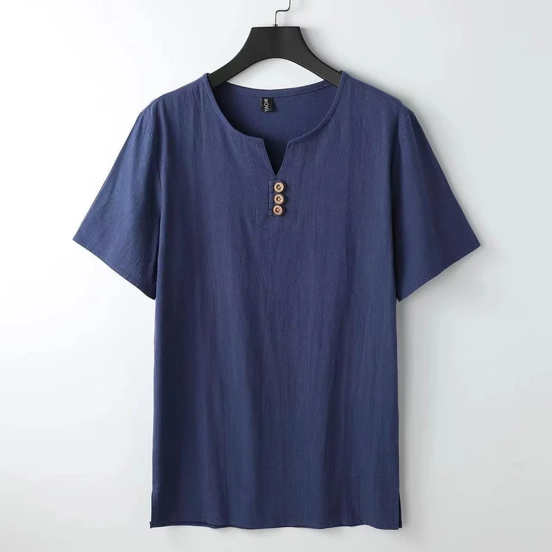 Leinen-T-Shirt mit Button-Down-Ausschnitt - Carter's