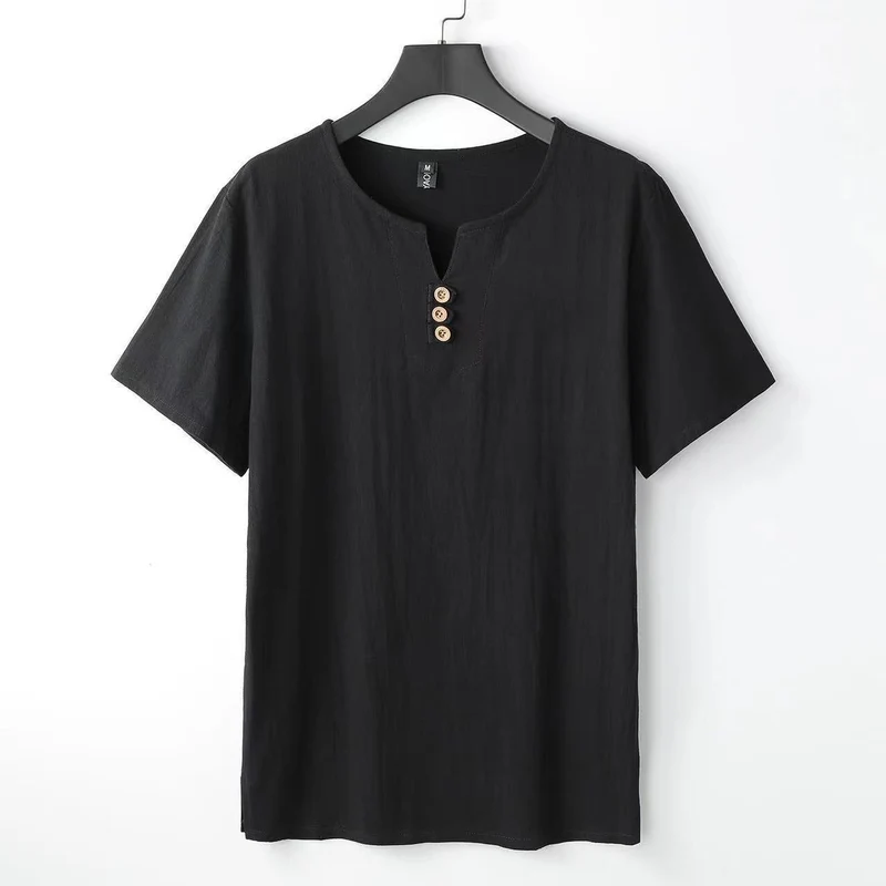 Leinen-T-Shirt mit Button-Down-Ausschnitt - Carter's