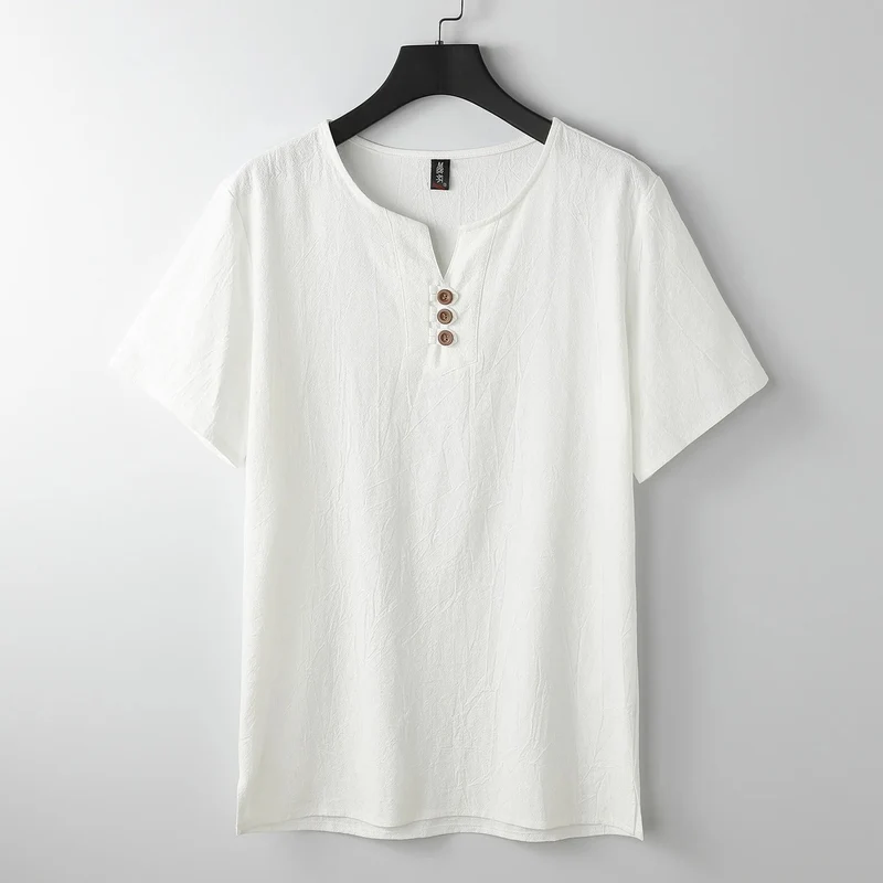 Leinen-T-Shirt mit Button-Down-Ausschnitt - Carter's