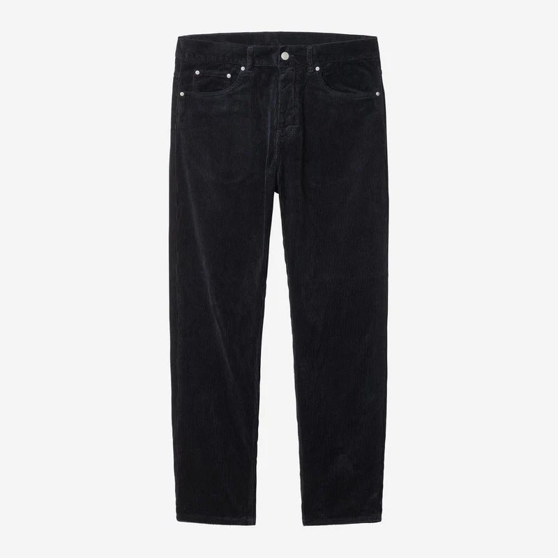 Carhartt WIP Herren Newel Ford Cordhose | Dunkelblau gewaschen