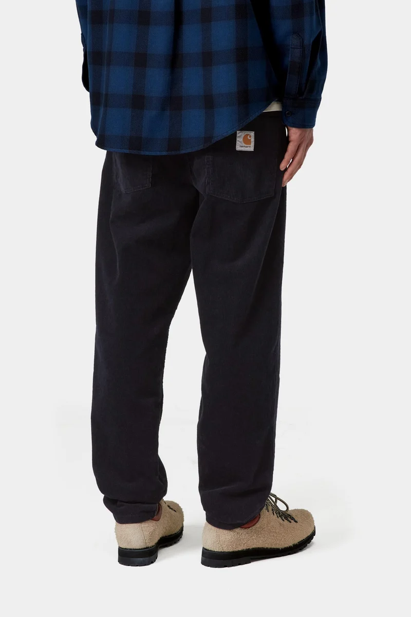 Carhartt WIP Herren Newel Ford Cordhose | Dunkelblau gewaschen