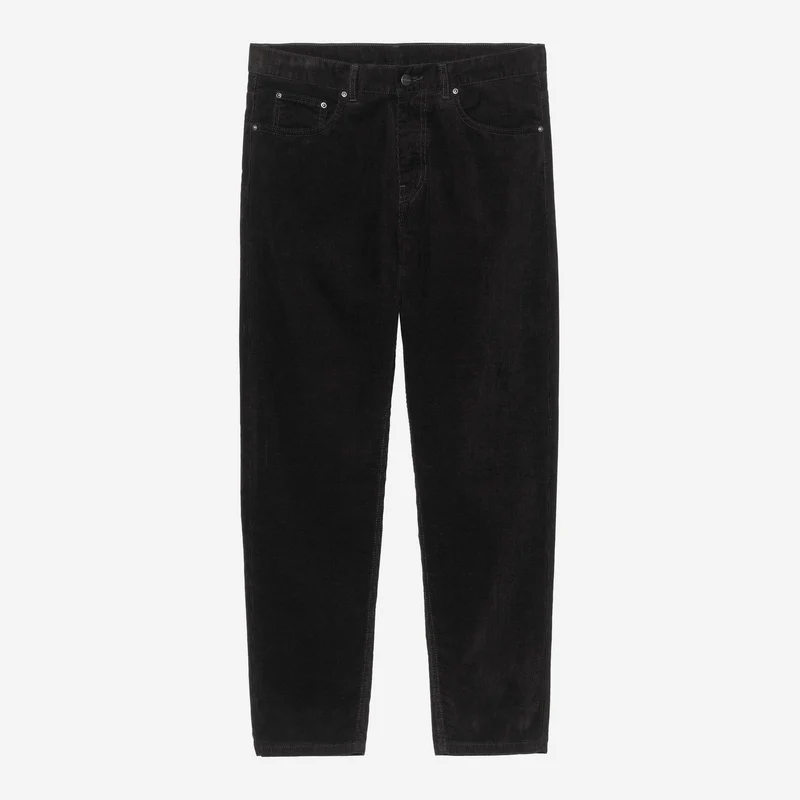 Carhartt WIP Herren Newel Ford Cordhose | Schwarz gewaschen