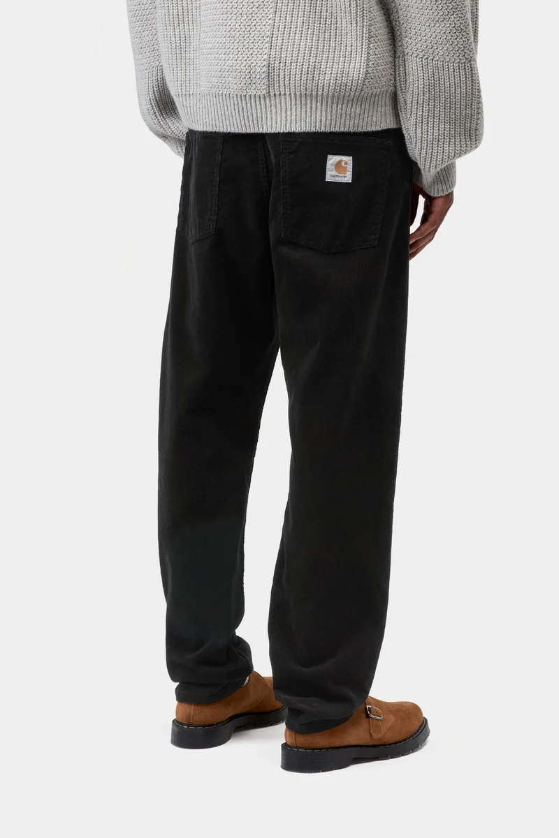 Carhartt WIP Herren Newel Ford Cordhose | Schwarz gewaschen
